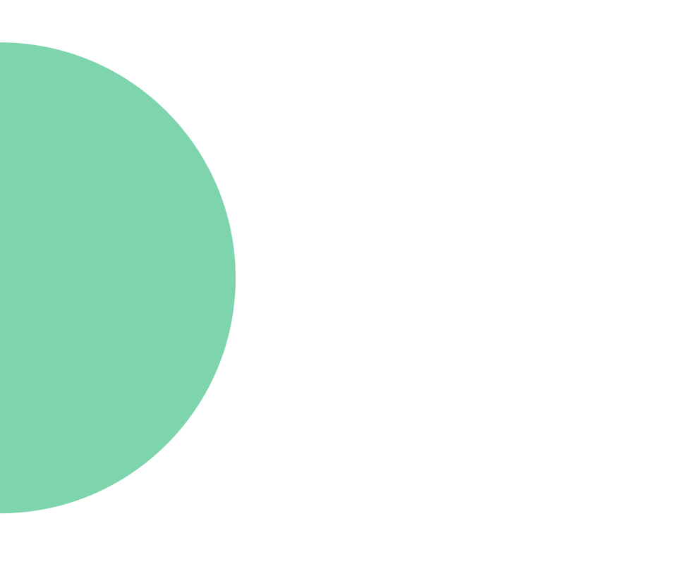 Pale green circle