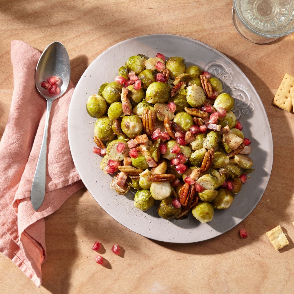 Delicious Brussels Sprouts Recipe with Pecans and Bacon - La Española Olive Oil