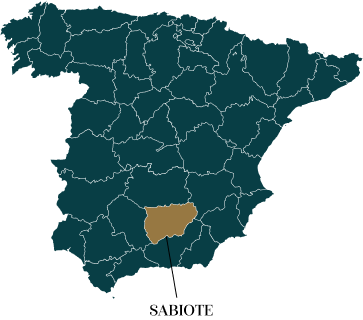 Sabiote from Jaen in the Map