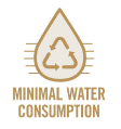 Minimal water consumption